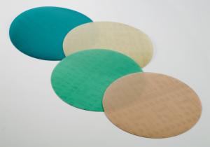3M™ Diamond Microfinishing Film Disc 675L, 74 Mic 6MIL, Teal, 12 in x NH, Die 1200Bimage