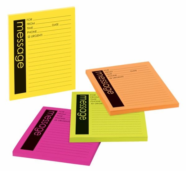 Post-it Printed Notes 7679-4-SS