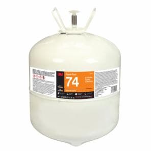 3M™ Foam Fast 74, Cylinder Spray Adhesive, Clear, Large Cylinder (Net Wt 28.8 lb), 1 Cylinder/Caseimage
