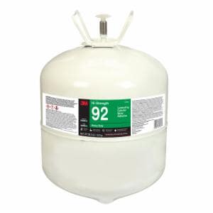 3M™ Hi-Strength Laminating 92, Cylinder Spray Adhesive, Clear, Large Cylinder (Net Wt 29.3 lb), 1 Each/Caseimage