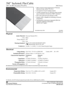 3M(TM) .050" Jacketed, Flat Cable TS1064