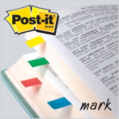 Post-it® Flags 683-4, Primary Colours, 12 mm x 45 mm