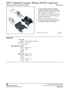3M(TM) Shielded Compact Ribbon (SCR) Connectors, TS2228