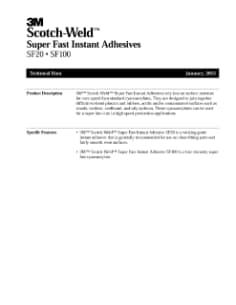 3M™ Scotch-Weld™ Super Fast Instant Adh SF20_SF100