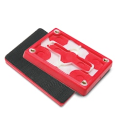 3M™ Hookit™ Almofada de folhas, 3 in x 4 in x 1/2 in, vermelho Foam, PN20433