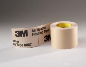 3M™ All Weather Flashing Tape 8067, Tan, 9 in x 75 ft, 4 Rolls/Case, Slit Liner (2-7 Slit) image 3M™ All Weather Flashing Tape 8067, Tan, 9 in x 75 ft, 4 Rolls/Case, Slit Liner (2-7 Slit)image