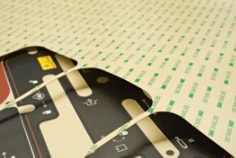 3M Laminating Adhesives die-cut parts close up 300LSE three cuts