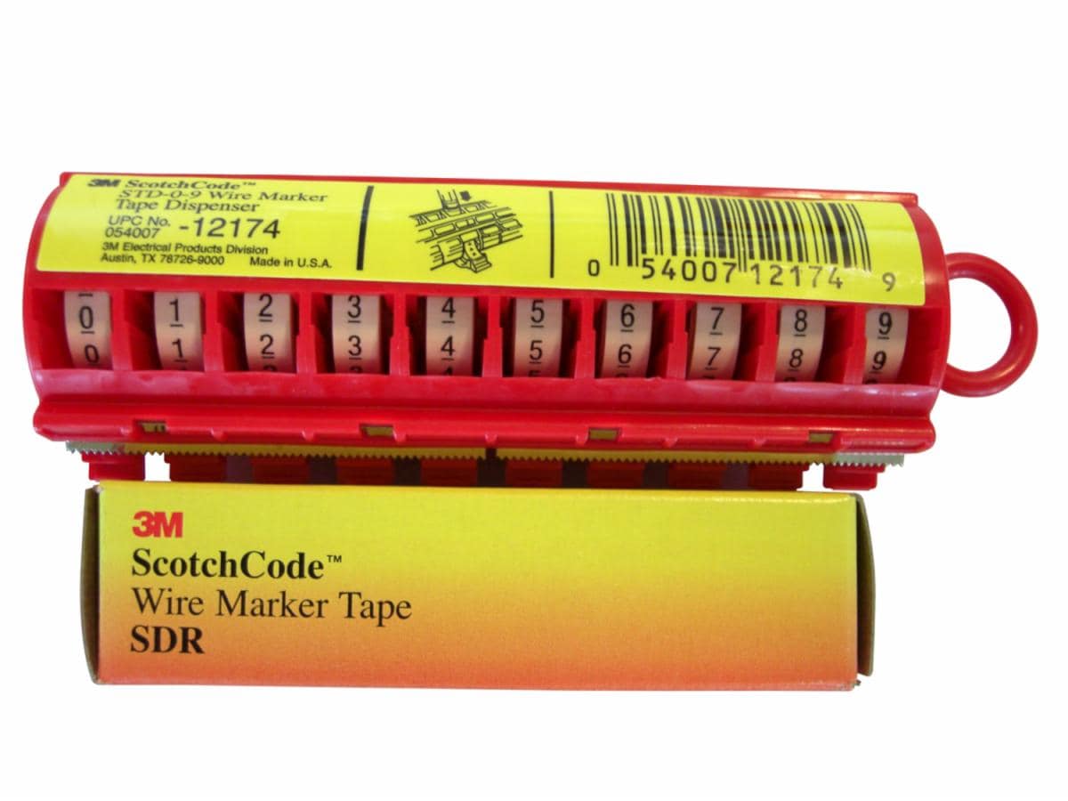 ™ ScotchCode Wire Marker Tape Refill Roll SDR 60-69