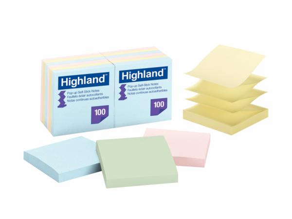 Highland Pop-up Self Stick Notes 6549-PuA