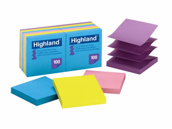 Highland Pop-up Self Stick Notes 6549-PuB