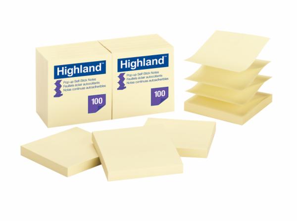 Highland Pop-up Self Stick Notes 6549-PuY