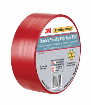 3M™ Outdoor Masking Poly Tape 5903, Red, 50 in x 60 yd, 4/Case image 3M™ Outdoor Masking Poly Tape 5903, Red, 50 in x 60 yd, 4/Caseimage