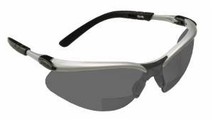 3M™ BX Reader Protective Eyewear 11379-00000-20, Grey Lens, Silver Frame, +2.5 Diopter, 20 ea/Caseimage