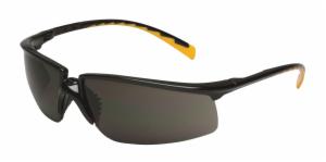3M™ Privo Protective Eyewear 12262-00000-20 Black Frame, Orange Accent Temple Tips, Gray Anti-Fog Lens, 20 EA/Caseimage