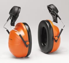 Deluxe Helmet Attach Orange NRR 23 dB H31P3E