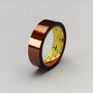 3M™ Low-Static Polyimide Film Tape 5419 Gold, 2 in x 36 yds x 2.7 mil, 6/Case, Bulk image 3M™ Low-Static Polyimide Film Tape 5419 Gold, 2 in x 36 yds x 2.7 mil, 6/Case, Bulkimage