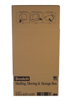 Scotch® Storage Box 8014FB 14 in x 14 in x 14 in Folded Box