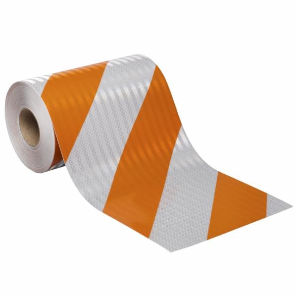 ™ Flexible Prismatic Reflective Barricade Sheeting 3334R Orange/White