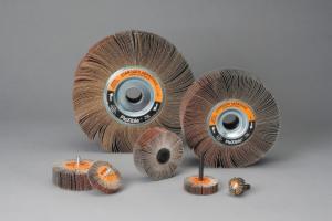 Standard Abrasives Aluminum Oxide Flexible Flap Wheel, 681441, 8 in x 3/8 in x 2 in 80, 2/Bag, 10 ea/Caseimage