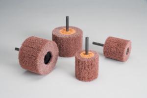 Standard Abrasives Buff and Blend GP Mounted Flap Brush, 875503, Very Fine, 3 in x 2 in x 1/4 in, 5/Carton, 50 ea/Caseimage