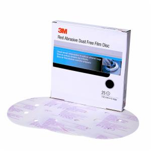 3M™ Hookit Red Finishing Film Abrasive Disc 260L, 01135, 6 in, Dust Free, P1000, 25 discs per carton, 4 cartons per caseimage