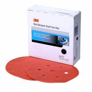 3M™ Hookit Red Abrasive Disc Dust Free, 01142, 6 in, P220, 50 discs per carton, 6 cartons per case image 3M™ Hookit Red Abrasive Disc Dust Free, 01142, 6 in, P220, 50 discs per carton, 6 cartons per caseimage