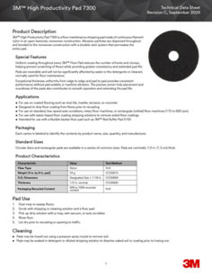 3M High Productivity Floor Pad 7300 – 20” Black, 5/Carton – 08278