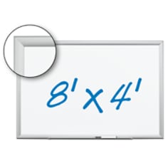 3M(TM) Porcelain Dry Erase Board, 96"x48"x1" White, DEP9648A