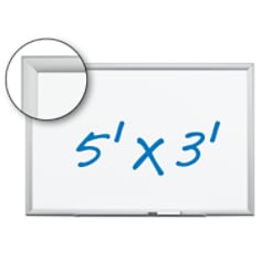 3M(TM) Porcelain Dry Erase Board, 60"x36"x1" White, DEP6036A