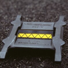 thumbnail interactive-video image 1 of Rayolite 2-Way Blue Pavement Marker - Reflective Road Stud 1 of 6
