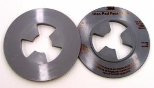 3M™ Disc Pad Face Plate 13325, 4-1/2 in, Medium Gray, 10 ea/Caseimage