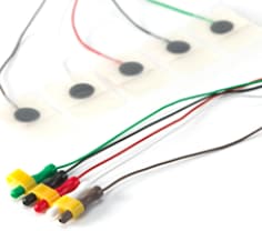 Red Dot Pre-Wired Monitoring Electrode 2289PA, Patient Side