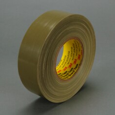 Scotch® Polyethylene Coated Cloth Tape 390 Olive, 1 in x 60 yd 11.7 mil, 36 per case Bulk