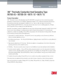 3M(TM) Thermally Conductive Heat Spreading Tape 9876