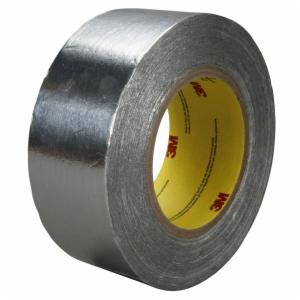 3M™ Aluminum Foil Reinforced Tape 1470, Silver, 50 mm x 400 m, 5.5 mil, 3 Roll/Caseimage