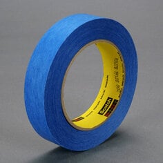 Repulpable Web Processing Single Coated Tape R3127 Blue, 1 inch