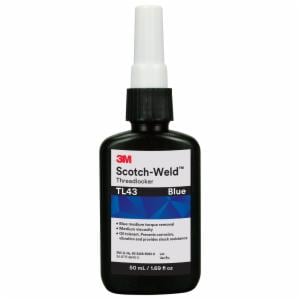 3M™ Scotch-Weld Threadlocker TL43, Blue, 50 mL Bottle, 10/caseimage