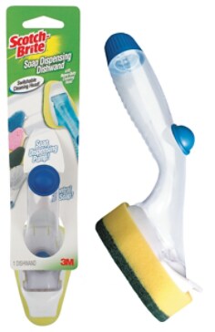 Heavy Duty Dishwand In and Out of Packaging