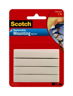 Scotch® Removable Double-Sided Mounting Squares, Multiple Sizes