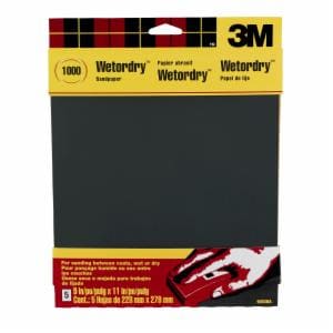 3M™ Wetordry Sandpaper 9083NA-20, 9 in x 11 in (228 mm x 279 mm) 1000-gritimage