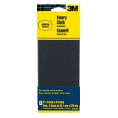 5922ES, 3M Emery Cloth Sandpaper, 3 2/3" x 9 in, 800 grit, 5--pk