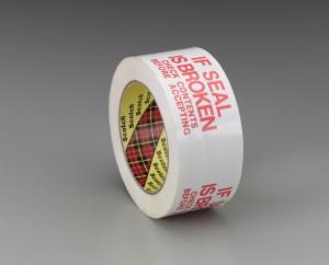 Scotch Printed Message Box Sealing Tape 3771, White, 48 mm x 914 m, 6/Caseimage