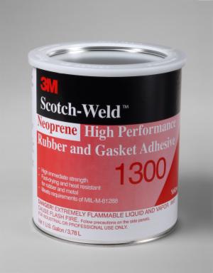 3M™ Neoprene High Performance Rubber and Gasket Adhesive 1300, Yellow, 1 Gallon, 4 Drum/Case image 3M™ Neoprene High Performance Rubber and Gasket Adhesive 1300, Yellow, 1 Gallon, 4 Drum/Caseimage