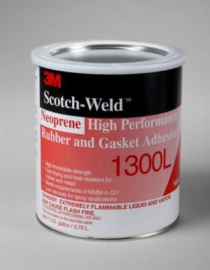 3M™ Neoprene High Performance Rubber and Gasket Adhesive 1300L, Yellow, 1 Gallon, 4 Can/Case image 3M™ Neoprene High Performance Rubber and Gasket Adhesive 1300L, Yellow, 1 Gallon, 4 Can/Caseimage