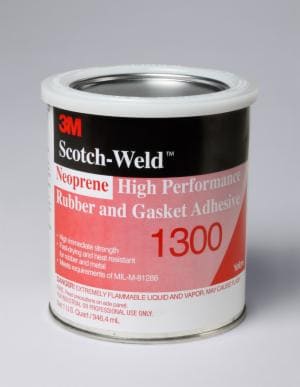 3M™ Neoprene High Performance Rubber and Gasket Adhesive 1300, Yellow, 1 Quart, 12 Can/Case image 3M™ Neoprene High Performance Rubber and Gasket Adhesive 1300, Yellow, 1 Quart, 12 Can/Caseimage