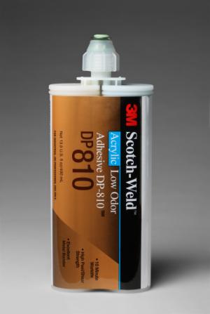 3M™ Scotch-Weld Low Odor Acrylic Adhesive DP810, Tan, 400 mL Duo-Pak, 6/Case image 3M™ Scotch-Weld Low Odor Acrylic Adhesive DP810, Tan, 400 mL Duo-Pak, 6/Caseimage