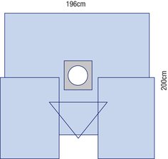 3M™ Steri-Drape™ 1078 Sábana de Acceso Perineal con Bolsa 200 × 196 cm 10 UN/CJA 2 CJA/EBJE