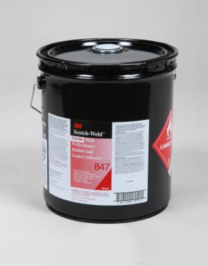 3M™ Nitrile High Performance Rubber and Gasket Adhesive 847, Brown, 5 Gallon (Pail), 1 Can/Drumimage