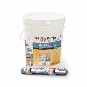 3M™ Fire Barrier Water Tight Sealant 1003 SL, Gray, 20 fl oz Sausage Pack, 12/Case image 3M™ Fire Barrier Water Tight Sealant 1003 SL, Gray, 20 fl oz Sausage Pack, 12/Caseimage