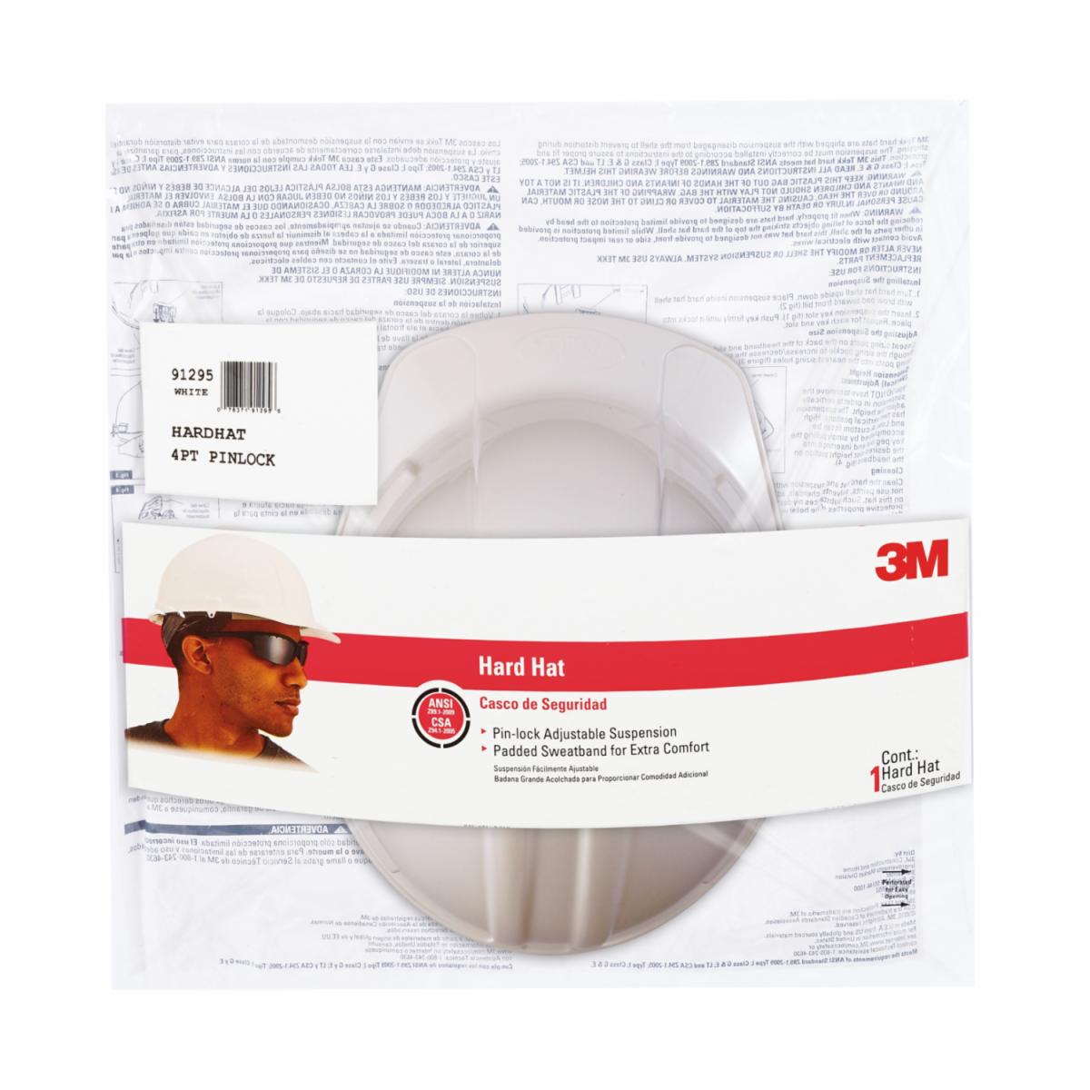 3M™ Hard Hat with Pinlock Adjustment White 3M United States